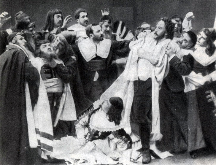 'Уриэль Акоста' (1895 г.), сцена из 4-го акта Акоста - К. Станиславский