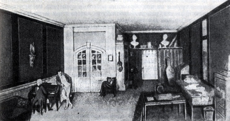 'Моцарт и Сальери' (1915 г.), эскиз худ. А. Бенуа