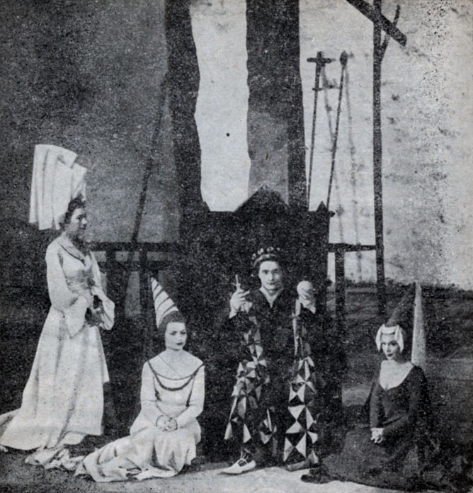 Сцена из спектакля 'Жаворонок' Ж. Ануя. Театр Монпарнас - Гастон Бати. 1953 г.
