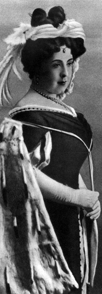 Первая дама 'Театральный разъезд' Н. Гоголя 1908-1909