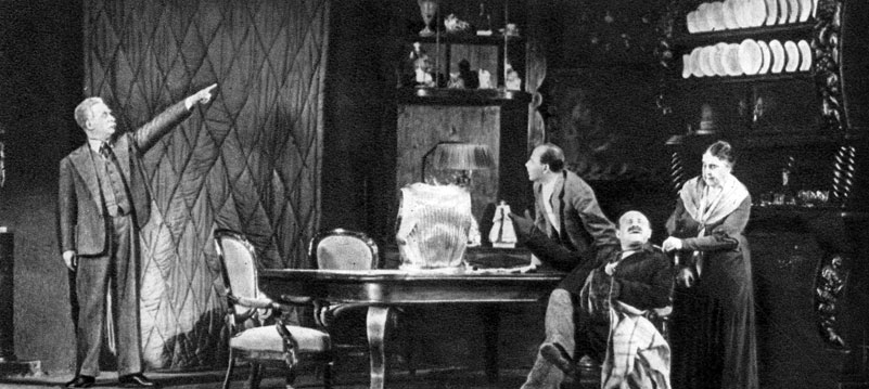 Сцены из спектакля 'Скутаревский' Л. Леонова 1933-1934