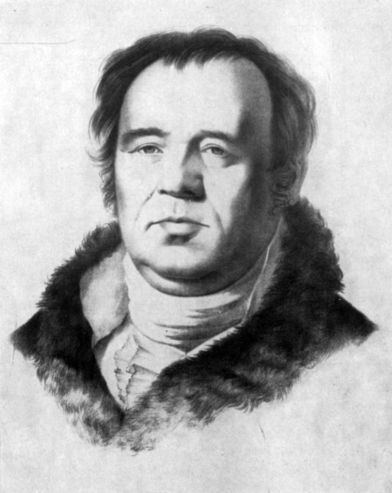 И. А. Крылов. Литография Г. Гиппиуса. 1822