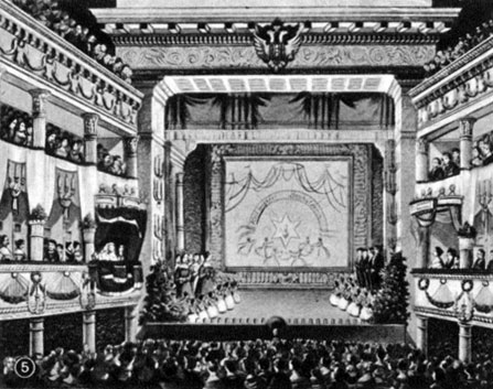 Зрительный зал 'Йозефштадттеатра'. 1788
