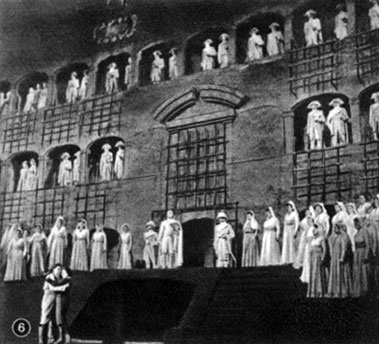 Зальцбургский фестиваль. 1957:  Сцена из оперы 'Фиделио' Бетховена