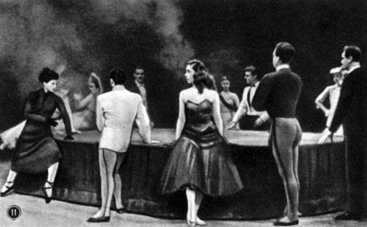 Балетная труппа Гос. оперы, Вена. Сцены из балетов: 'Танец золотого тельца' Эйнема. 1955
