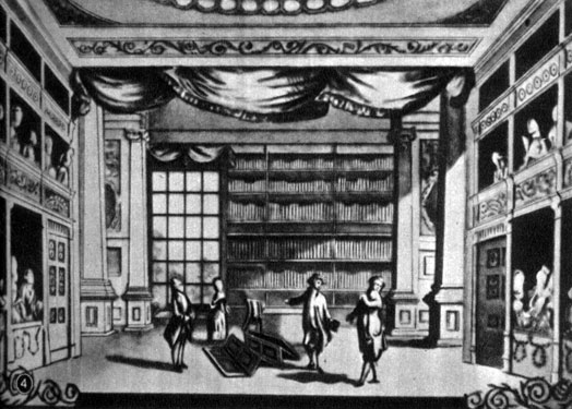 Сцена из спектакля 'Школа злословия' Шеридана. 'Друри-Лейн'. 1778